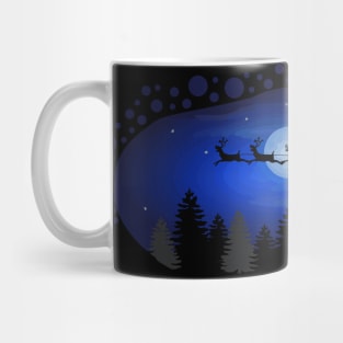 Santa Claus and his Christmas reindeer Mug